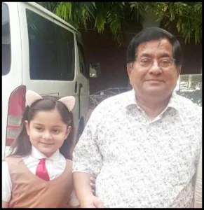 Simrin Lubaba Biography with her grandfather