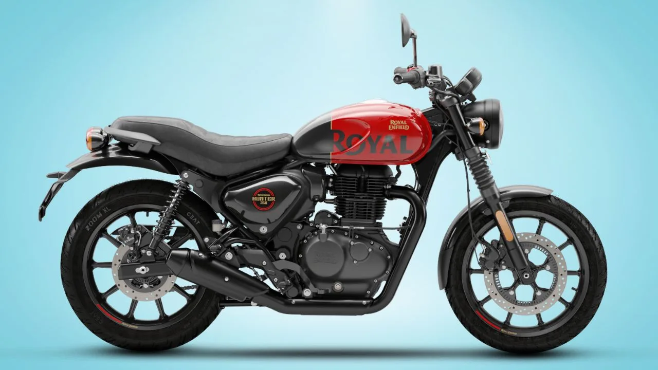 royal enfield hunter 350 Red